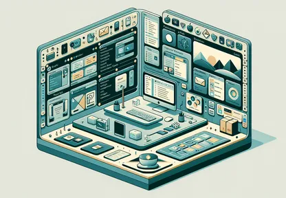 Abstract illustration representing terminal workspaces for parallel coding agents.